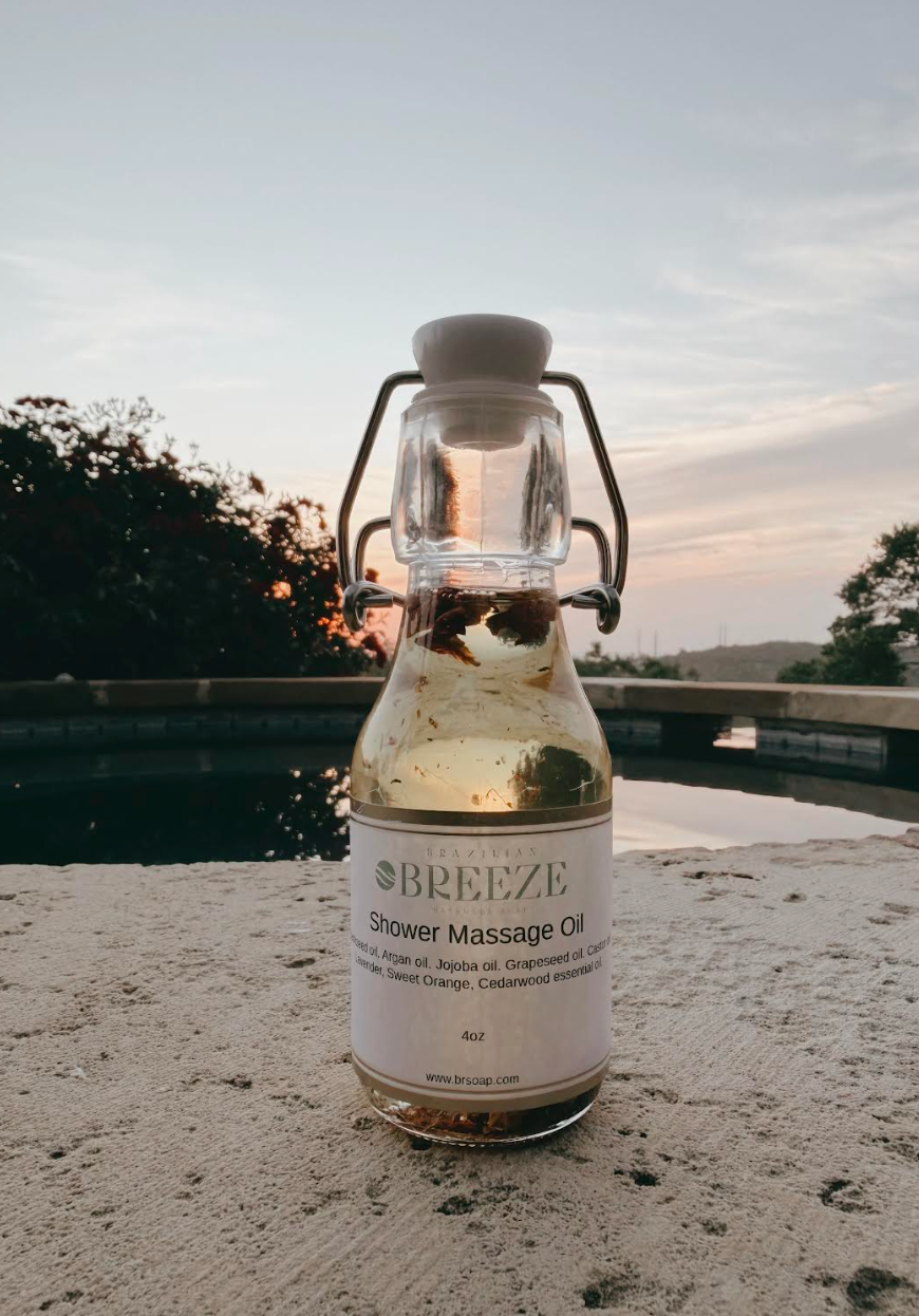 Lavender Orange Cedarwood Shower Massage Oil